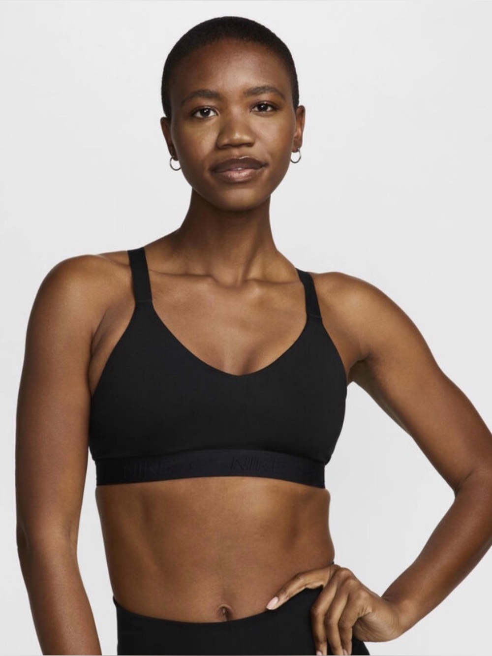 Nike Women's XL Indy Medium Support Padded Adjustable Sports Black NWT